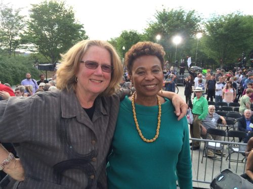 Congresswoman Barbara Lee and Holly Near