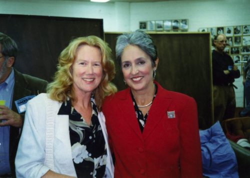 Holly with Joan Baez