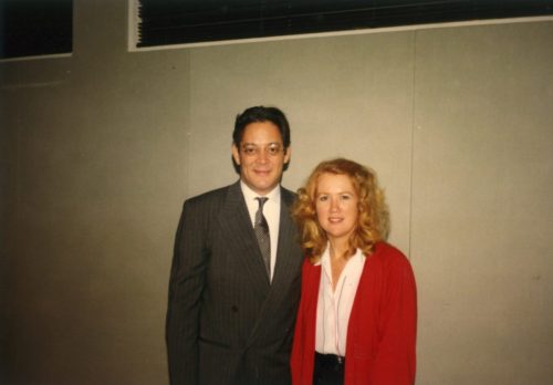 Holly with Raul Julia